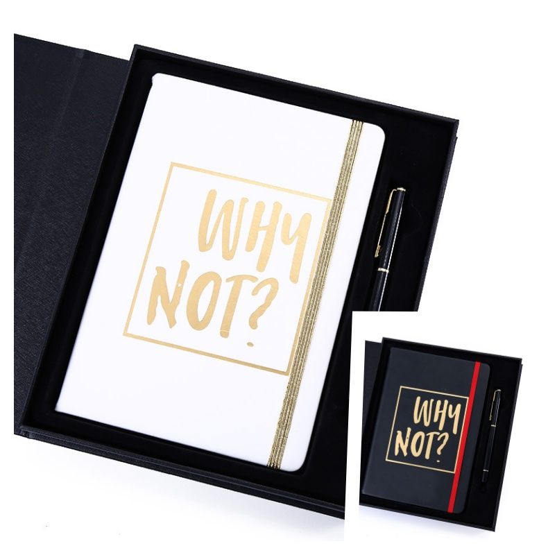 Gold Stamping Logo Pu Leather Hardcover Box Set 1