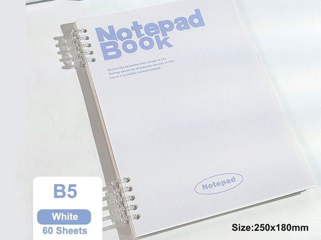 A5B5 Waterproof PVC Loose Leaf Student Notebook