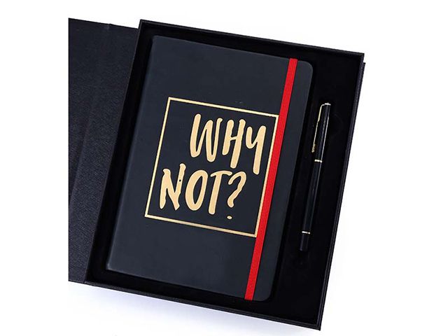 A5 Pu Leather Hardcover Notebook Gift Set