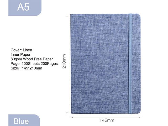 Business Gift Box A5 Linen Hardcover Notebook