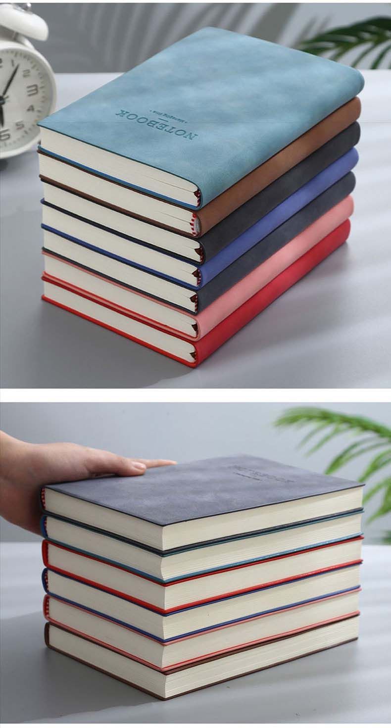 Display of Softcover Notook Sheepskin Logo