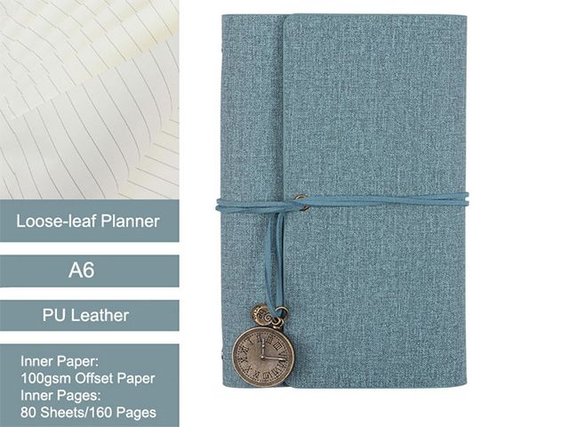 Vintage Leather Spiral Binding Notebook Printing