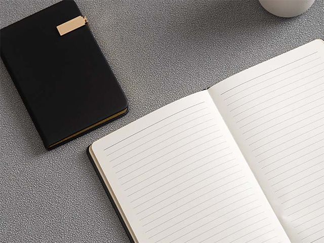 Metal Buckle Leather Cover Foil Edge Journal Printing