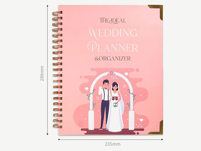 Paper Cover Spiral Binding Wedding Planner