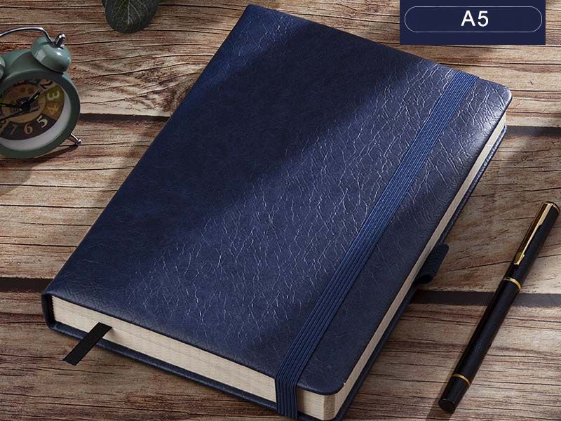A5 Planner PU Leather Cover Notebook With Elastic Band