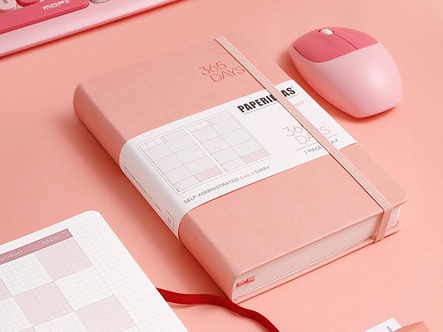 365 Days Daily Notebook Grid Planner Custom Printing
