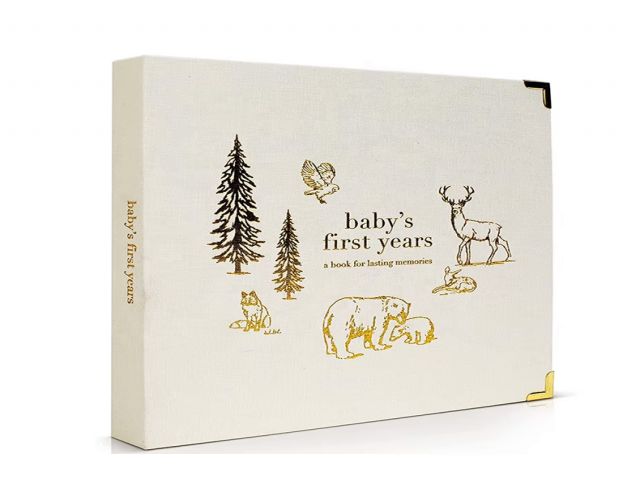 Linen Hardcover Baby Journal Memory Book
