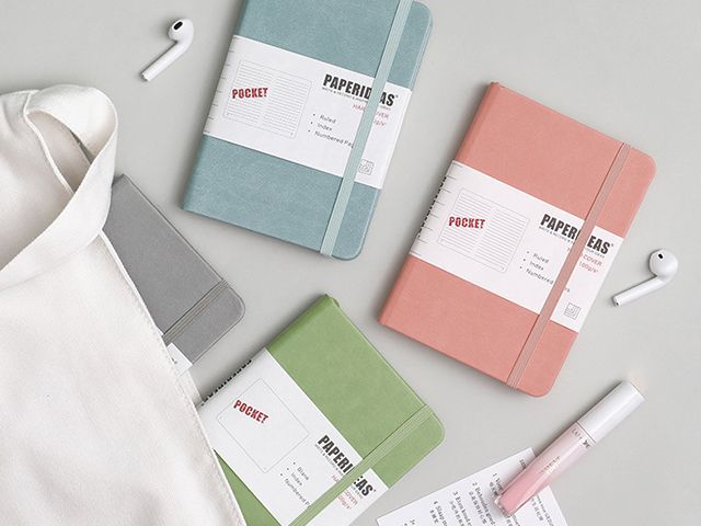 A6 A7 PU Leather Hardcover Elastic Band Diary