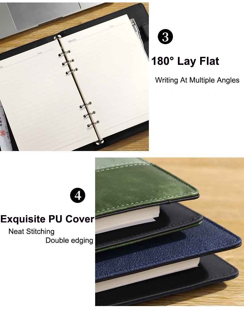 Wireless charging loose leaf power bank notebook 8