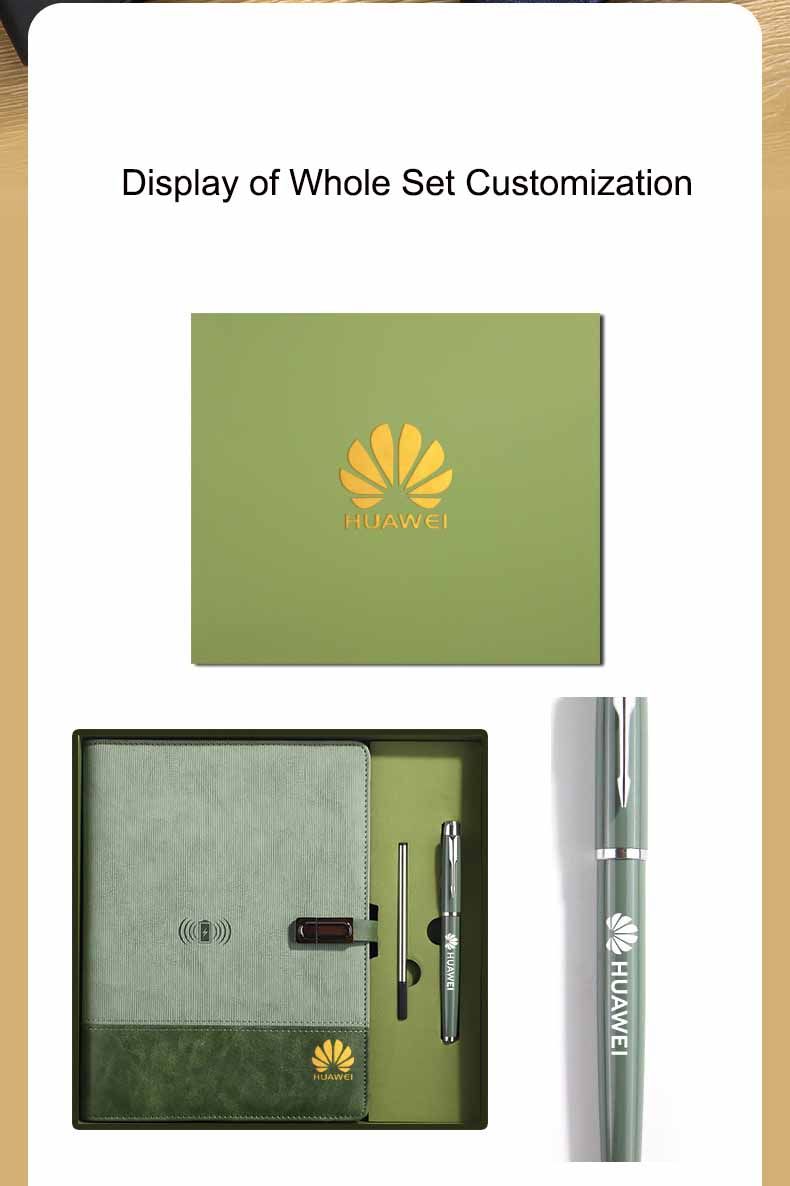 Power Bank Leather Notebook Business Gift Set 2