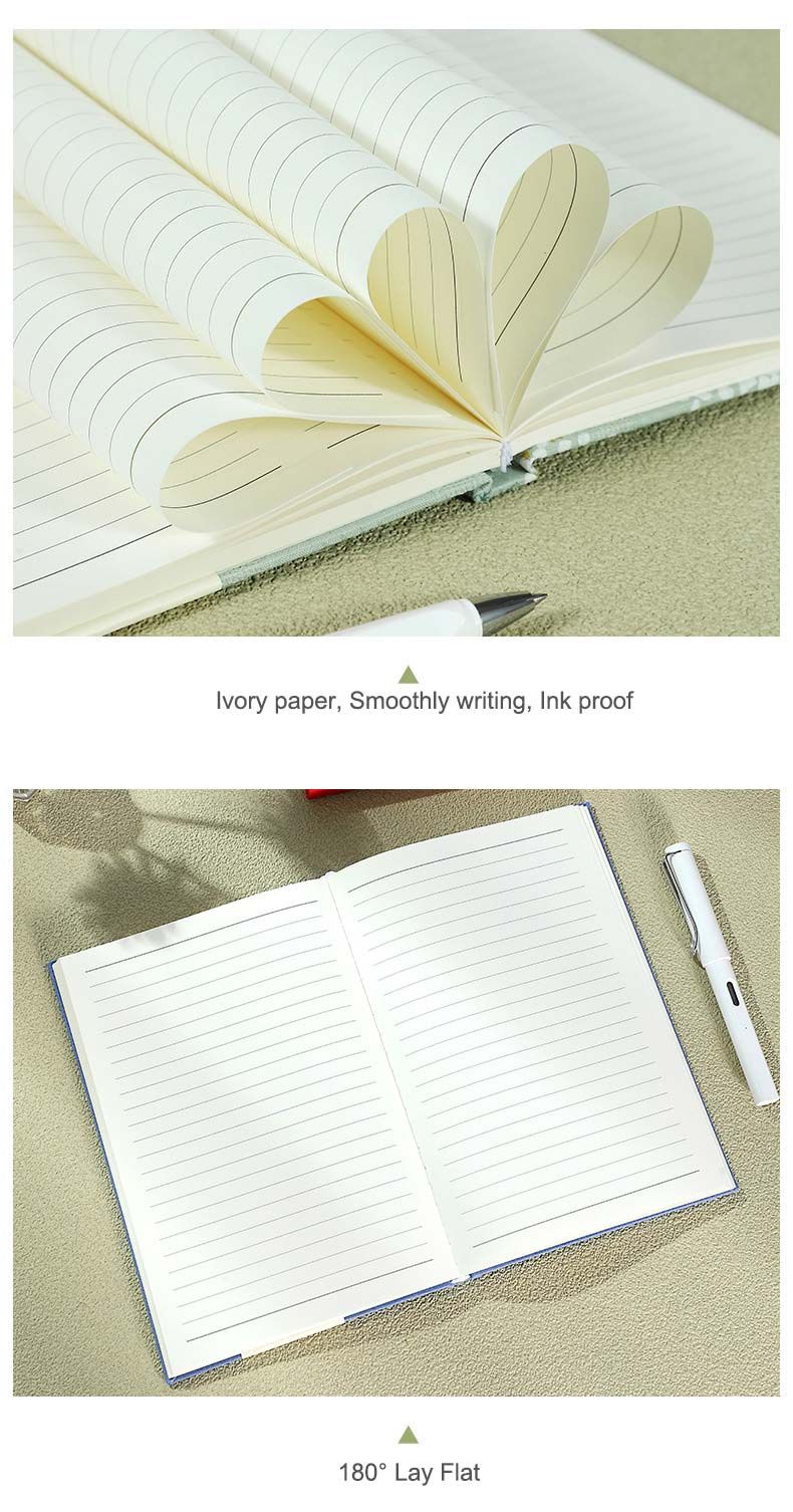 A5 Linen Hardcover Notebook detail 5