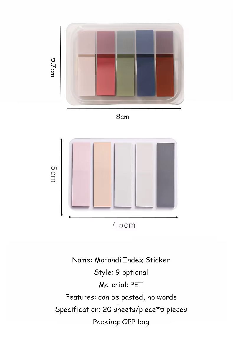 Index Tabs Sticker Bookmark 3