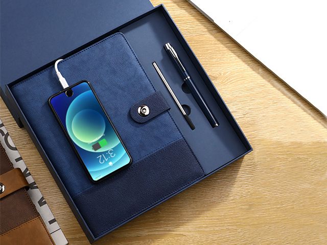 A5 Spiral Binding Powerbank Notebook Gift set