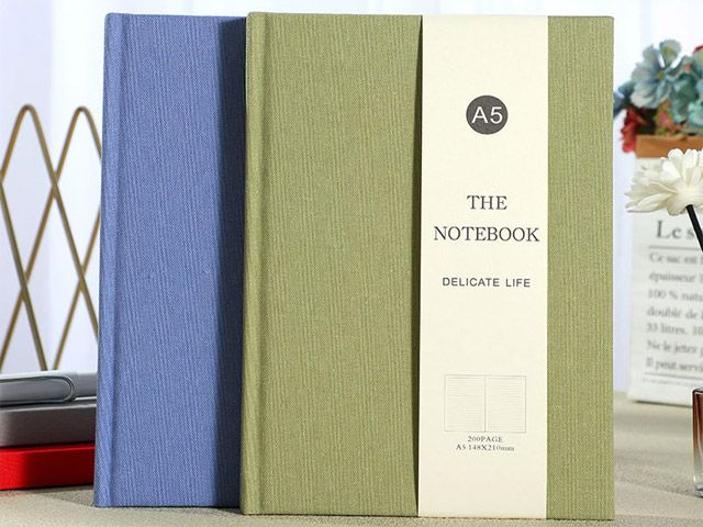 A5 Linen Custom A5 Hardcover Notebook