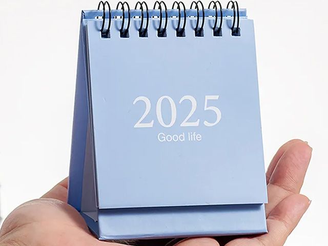 Spiral Monthly 2025 Mini Table Calendar Printing