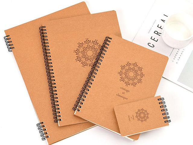 Kraft Paper Cover Wire-O Binding Student Notebooks