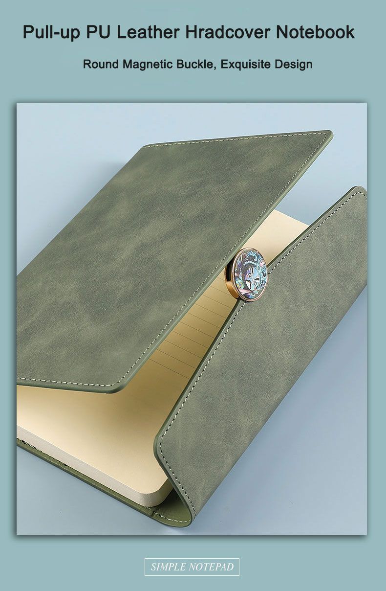 Box Sets A5 Tri Folded Leather Hardcover Notebook 3