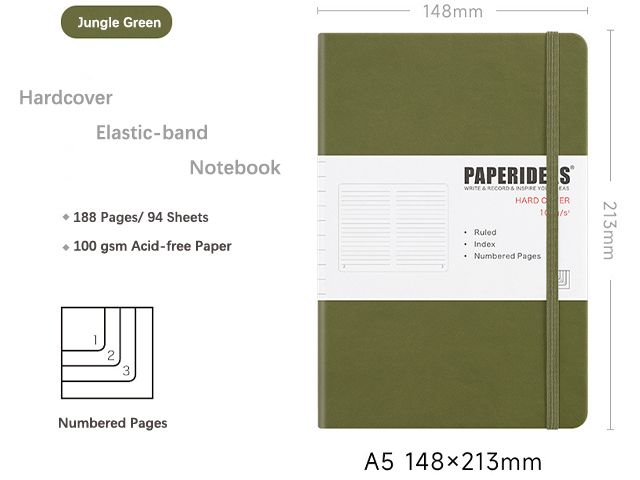 PU Leather Hardcover Personalized Notebook Printing