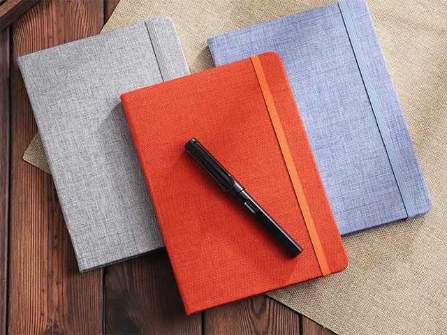 Business Gift Box A5 Linen Hardcover Notebook