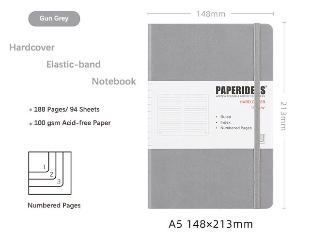 PU Leather Hardcover Personalized Notebook Printing