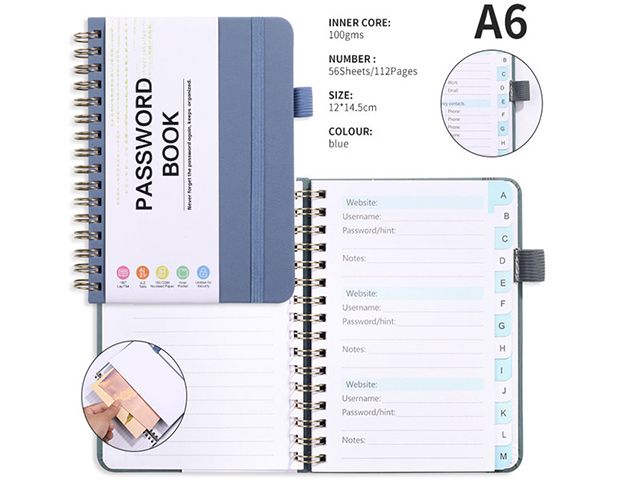 A6/B6 Planner Custom Logo Notebook with Alphabetical Tabs