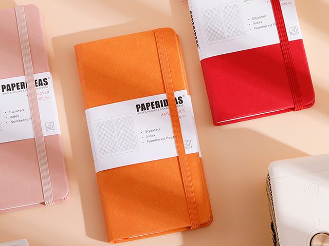 Elastic Band PU Leather Hardcover Planner