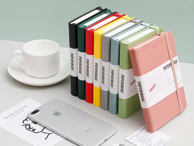 A6 A7 PU Leather Hardcover Elastic Band Diary