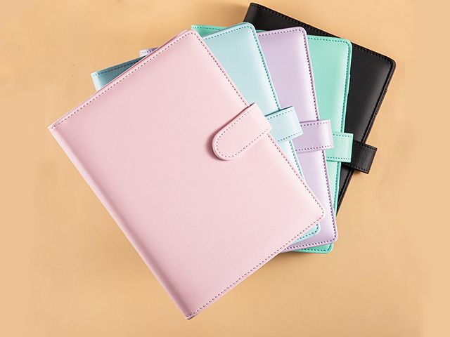 A6 Magnetic Button Loose-leaf Hardcover Notebook