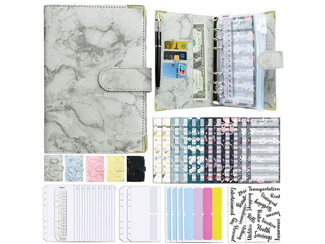 Marble Loose-leaf A5 A6 Agenda Budget Binder