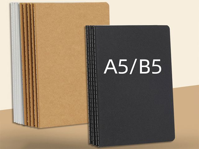A5 B5 Kraft Fancy Paper Cover Notebook