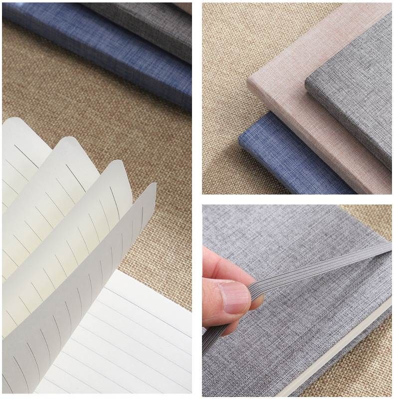 Linen Hardcover Notebook Set Box detail 4