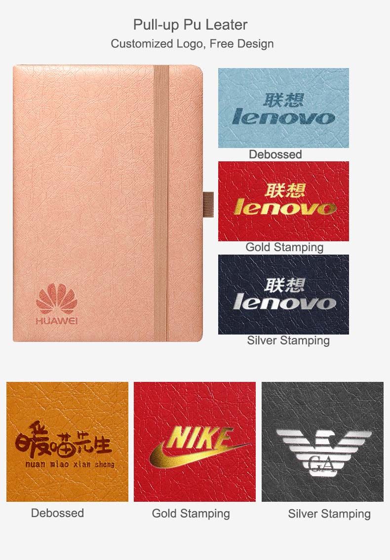 Cutsom Logo of PU Leather Cover