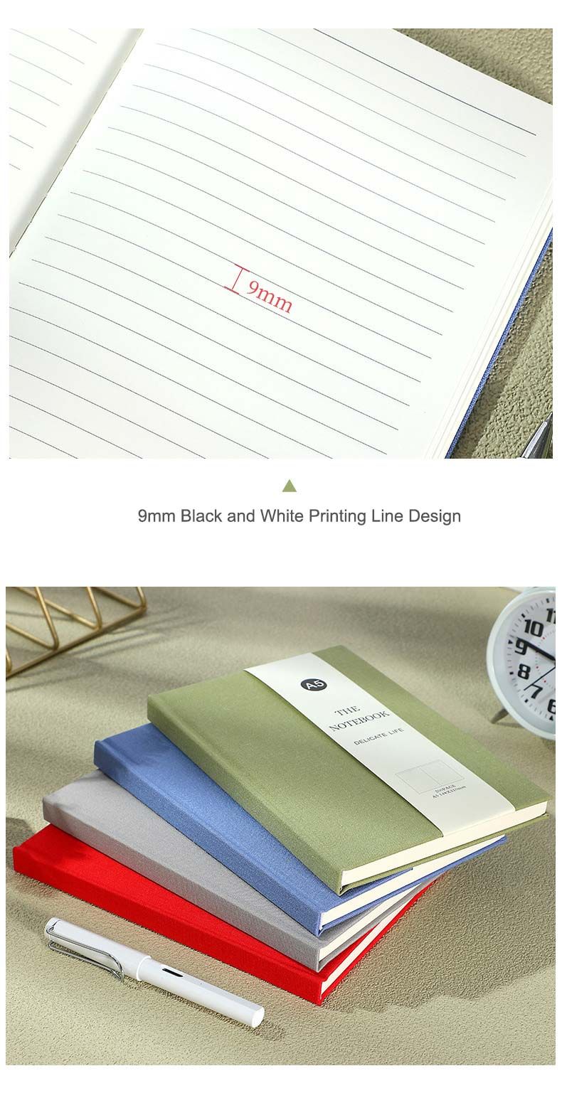A5 Linen Hardcover Notebook detail 6