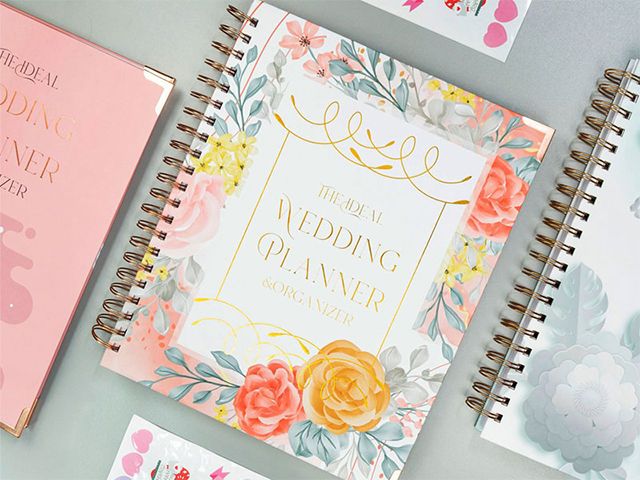 Floral Wedding Planner Organizer Notebook