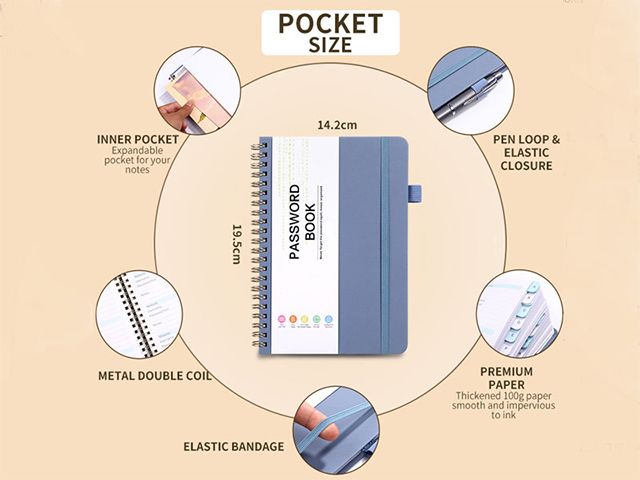 A6/B6 Planner Custom Logo Notebook with Alphabetical Tabs