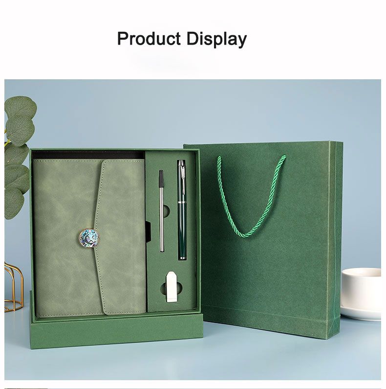 Box Sets A5 Tri Folded Leather Hardcover Notebook 6