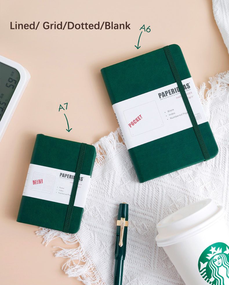 Elastic Hardcover Leather planner 1