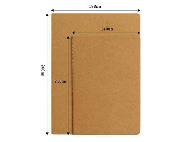 A5 B5 Kraft Fancy Paper Cover Notebook