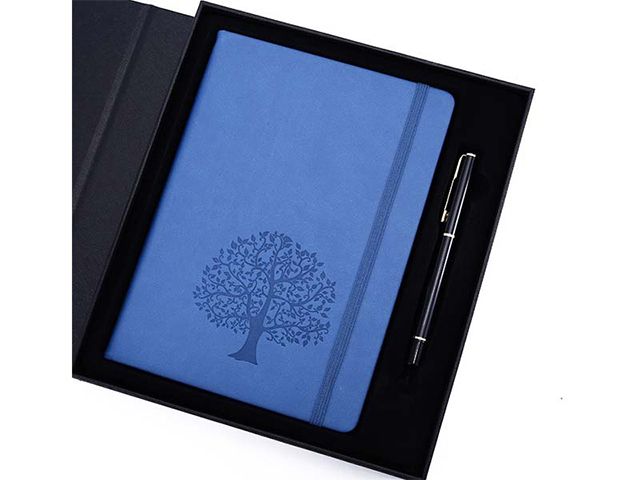 A5 Pu Leather Hardcover Notebook Gift Set