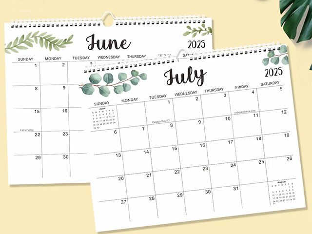 2025 Custom Wall Calendar Printing