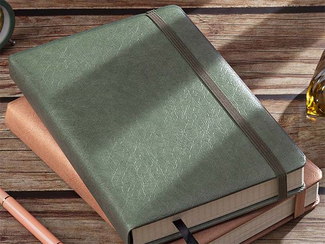 A5 Planner PU Leather Cover Notebook With Elastic Band