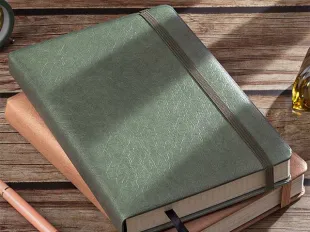 A5 Planner PU Leather Cover Notebook With Elastic Band