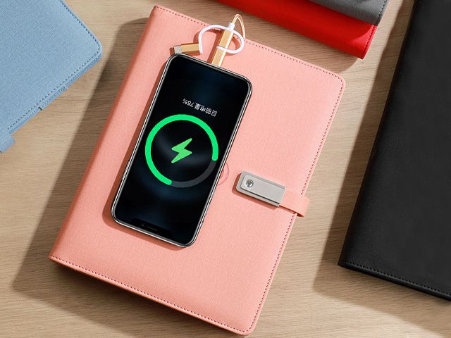 Loose-leaf Binding Powerbank Notebook Gift Set