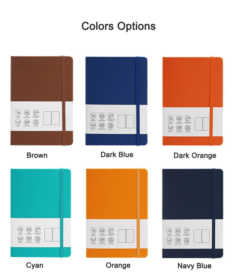 Dotted Journal A5 Hardcover PU Leather Notebook6