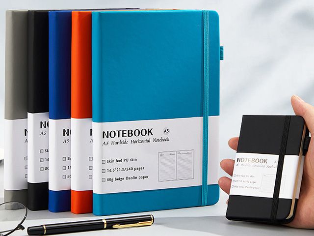 Custom PU Leather Hardcover Planner Notebook Printing