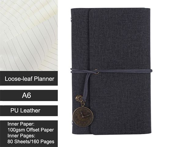 Vintage Leather Spiral Binding Notebook Printing