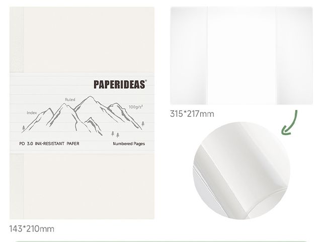 Exposed Spine Binding Notepad Refillable Inner Pages
