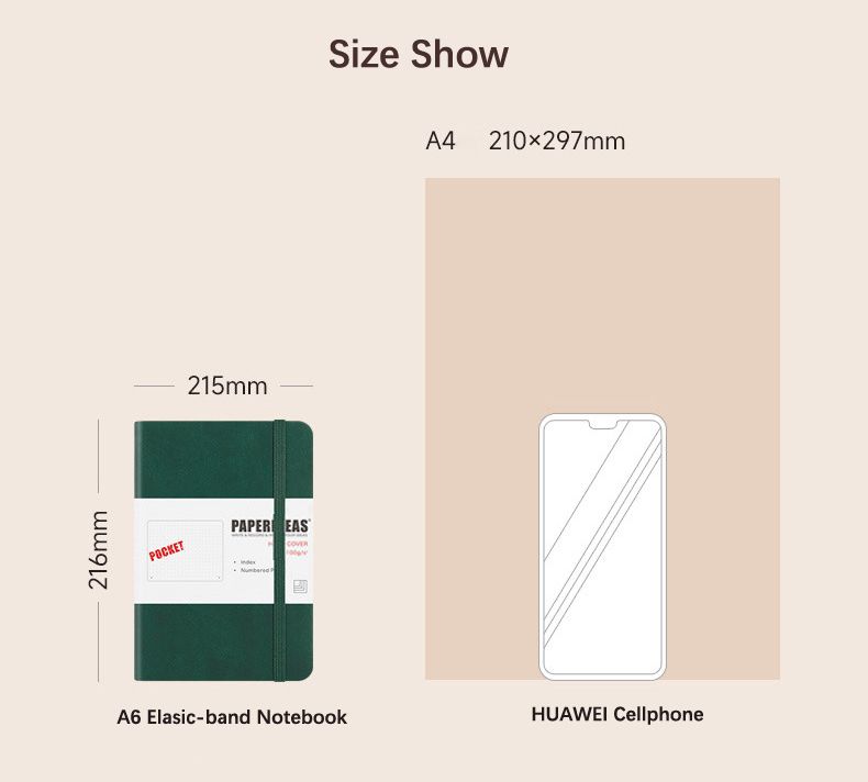 Elastic Hardcover Leather planner 11