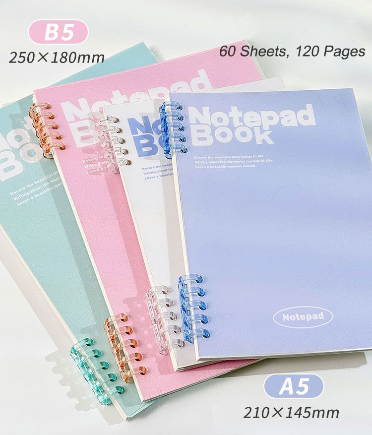 A5 B5 Spiral Binding Notebook PVC Cover 2