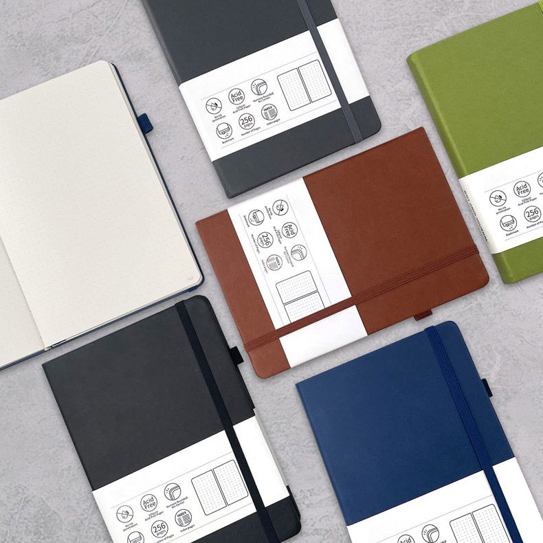 Dotted Journal A5 Hardcover PU Leather Notebook 1